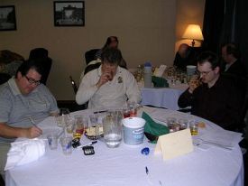 Ken Schramm Eric Drake and this other guy at the judging table